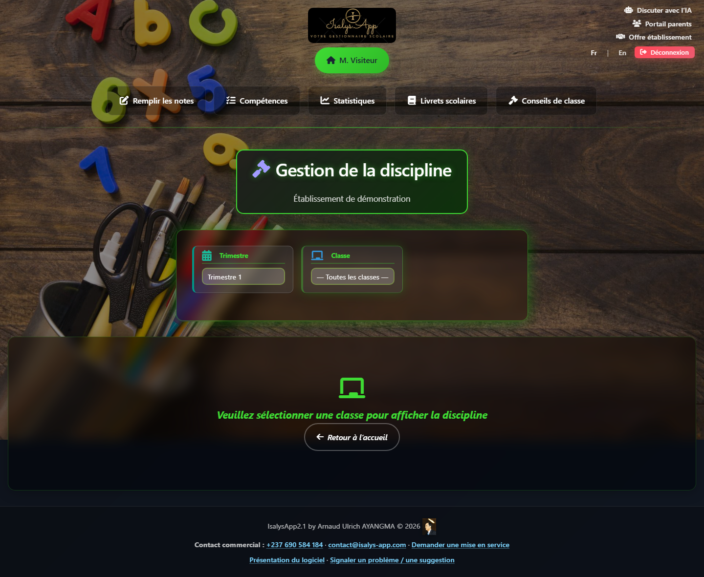 Gestion de la discipline
